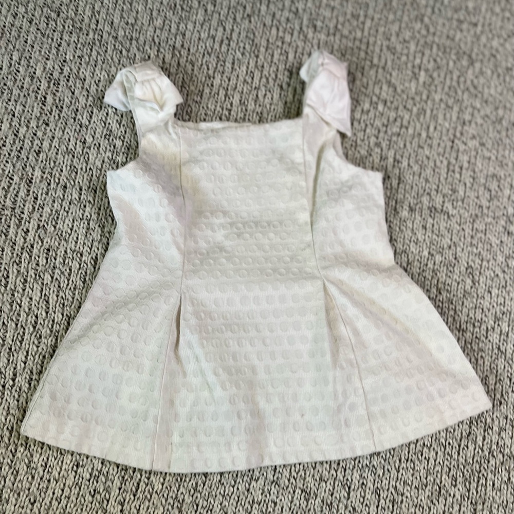 Janie and Jack white sleeveless top size 5